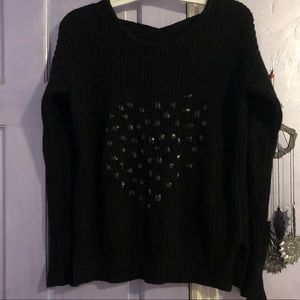 Material girl heart sweater